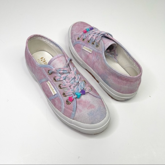 LoveShackFancy x Superga 2750 Cotton Candy Lace Up Sneakers - Picture 3 of 12